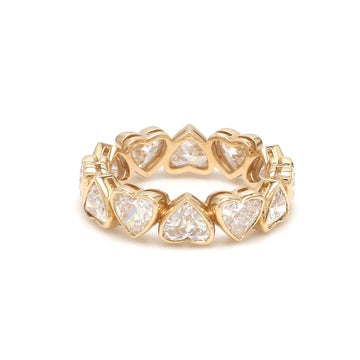 Lab Grown Diamond Heart Eternity Ring