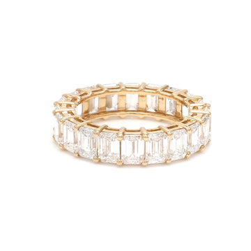 Lab Grown Diamond Emerald Cut Eternity Ring