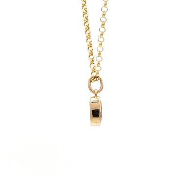 Pink Sapphire Cushion Charm Pendant