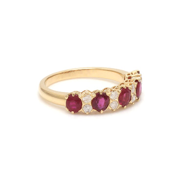 Ruby Diamond Vintage Style Ring
