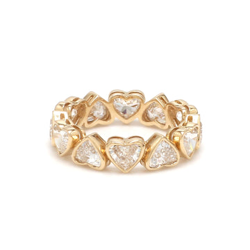 Lab Grown Diamond Heart Eternity Ring