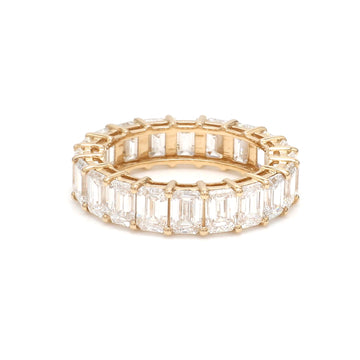 Lab Grown Diamond Emerald Cut Eternity Ring