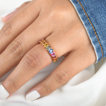 Las Vegas Rainbow Sapphire Ring