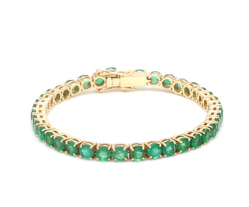 Emerald 4MM Round Tennis Bracelet